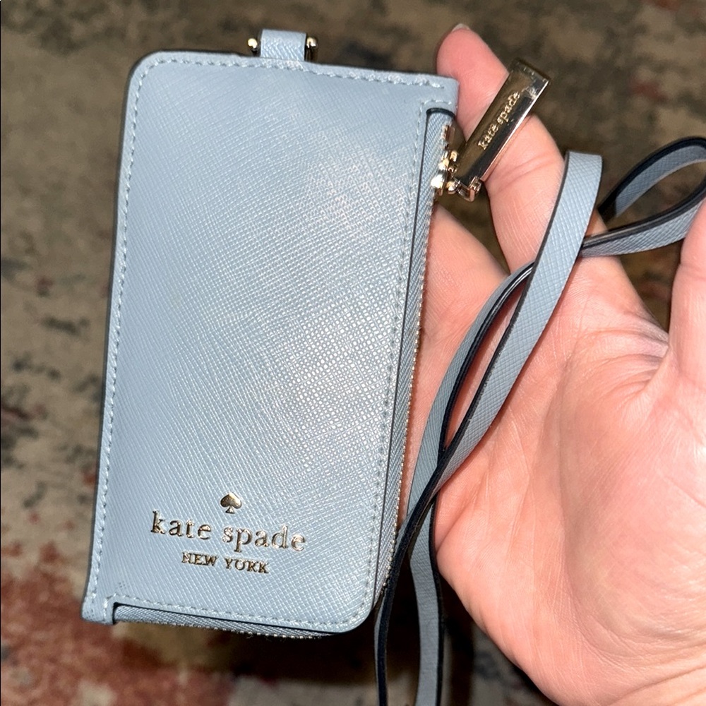 Kate Spade Light Blue lanyard